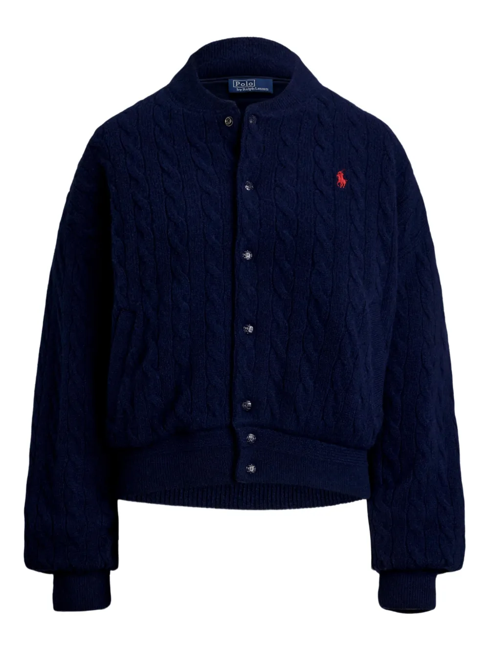 

Бомбер фактурной вязки POLO RALPH LAUREN, синий