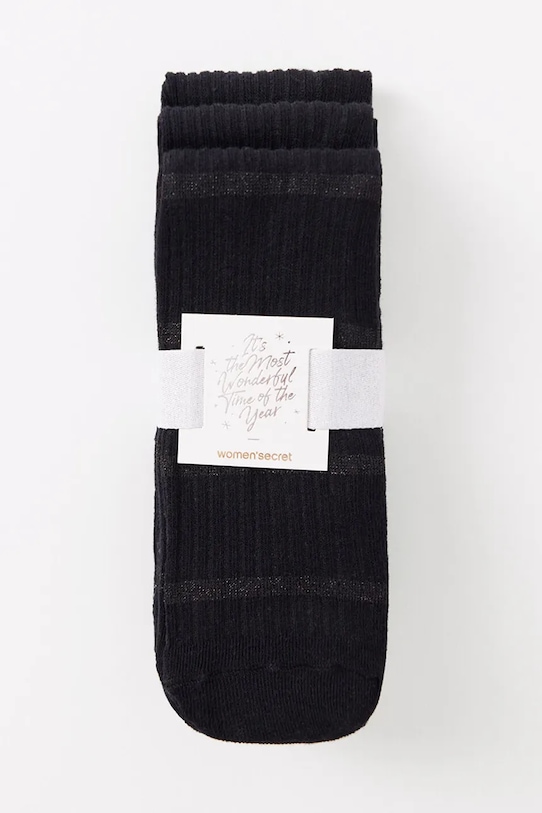 

Хлопковые носки GENERIC SOCKS PACKS 3 пары Women'Secret, черный