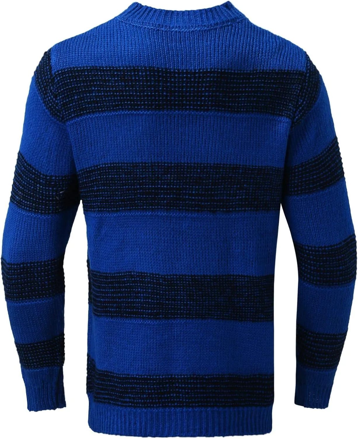 

Мужской свитер с длинным рукавом в полоску, оверсайз