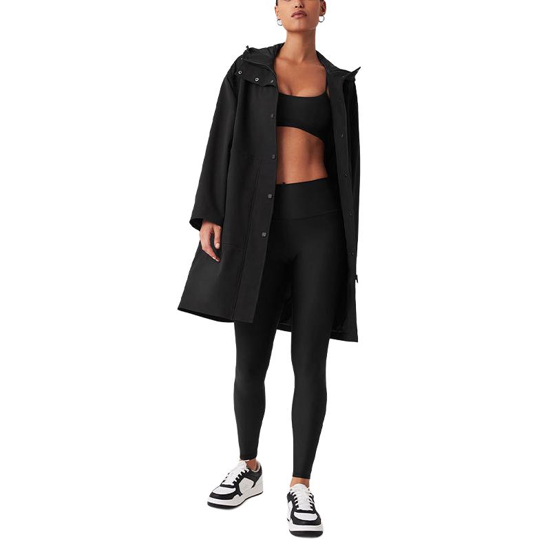 

Дождь Или Солнце Длинное Пальто Женское Black Alo Yoga, Carbon Green