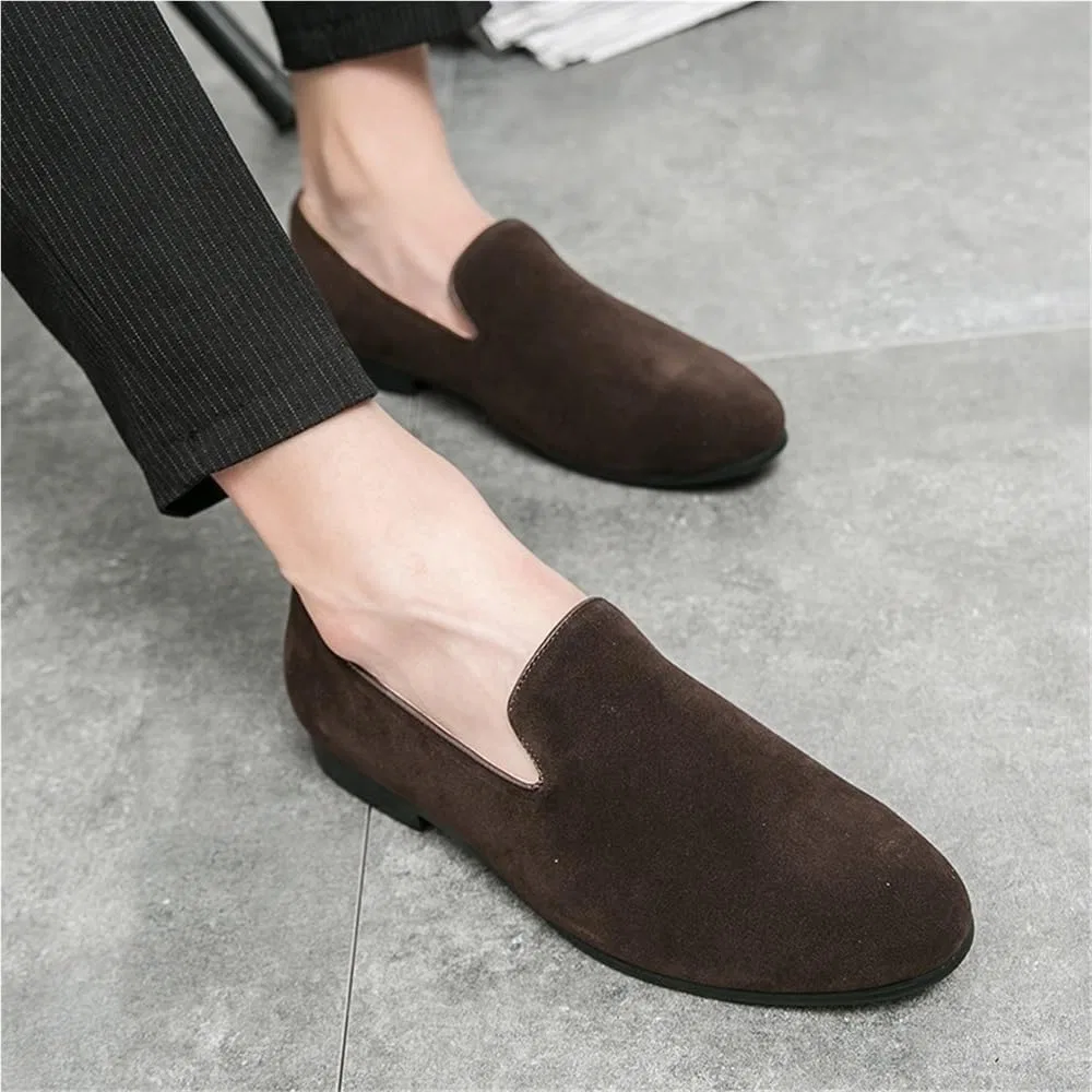 Лоферы кожаные мужские Classic Slip On Moccasins, коричневый DHFIRUFSHLO — фото 2