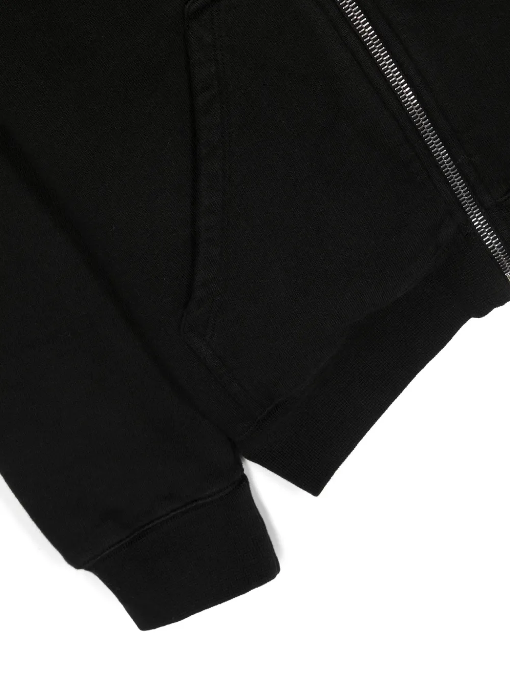 Асимметричная толстовка Mountain Rick Owens Kids, черный — фото 3
