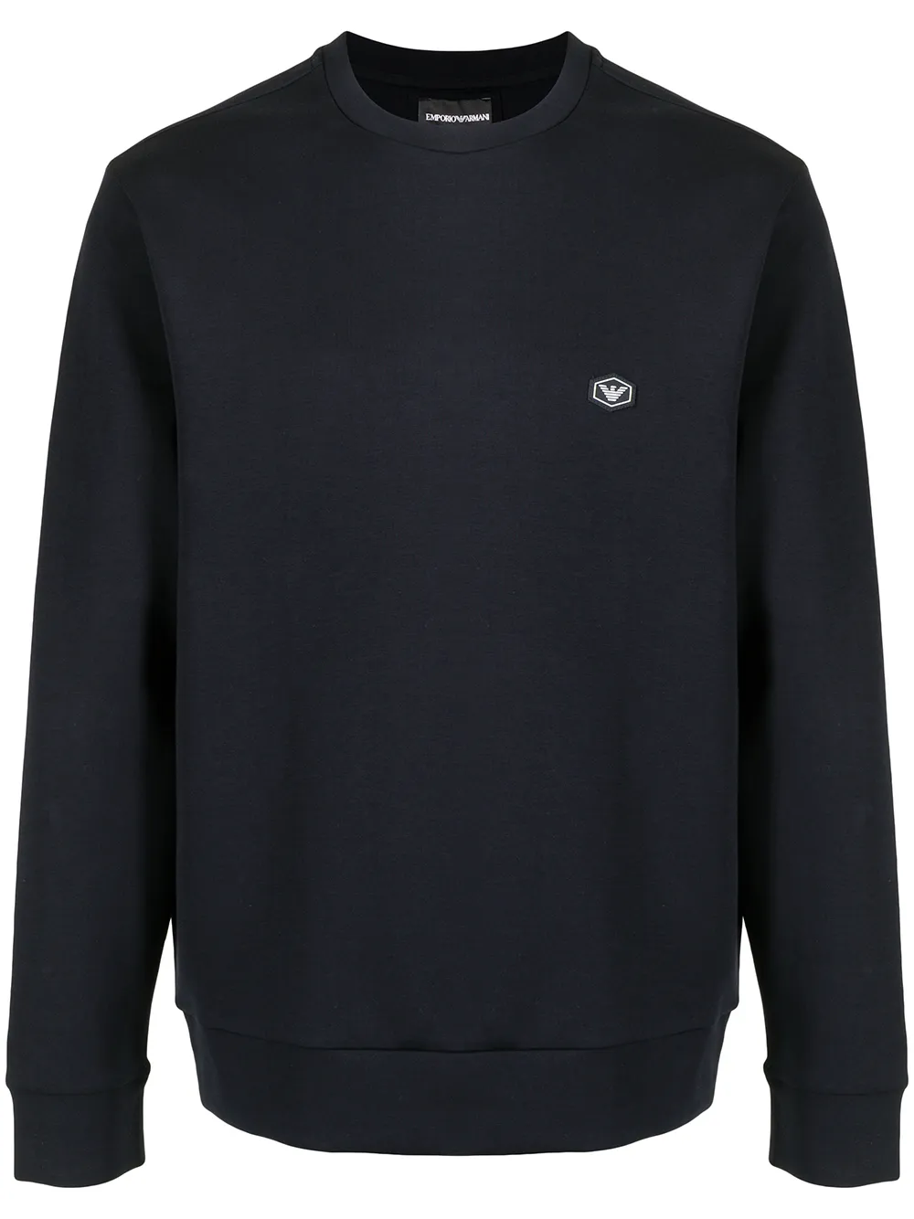 

Джемпер с нашивкой-логотипом EMPORIO ARMANI, синий