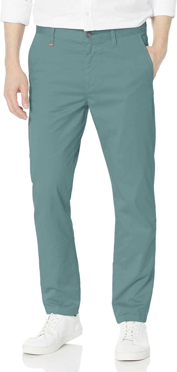 

Брюки BOSS с зауженным кроем из хлопковой смеси, Goblin Green