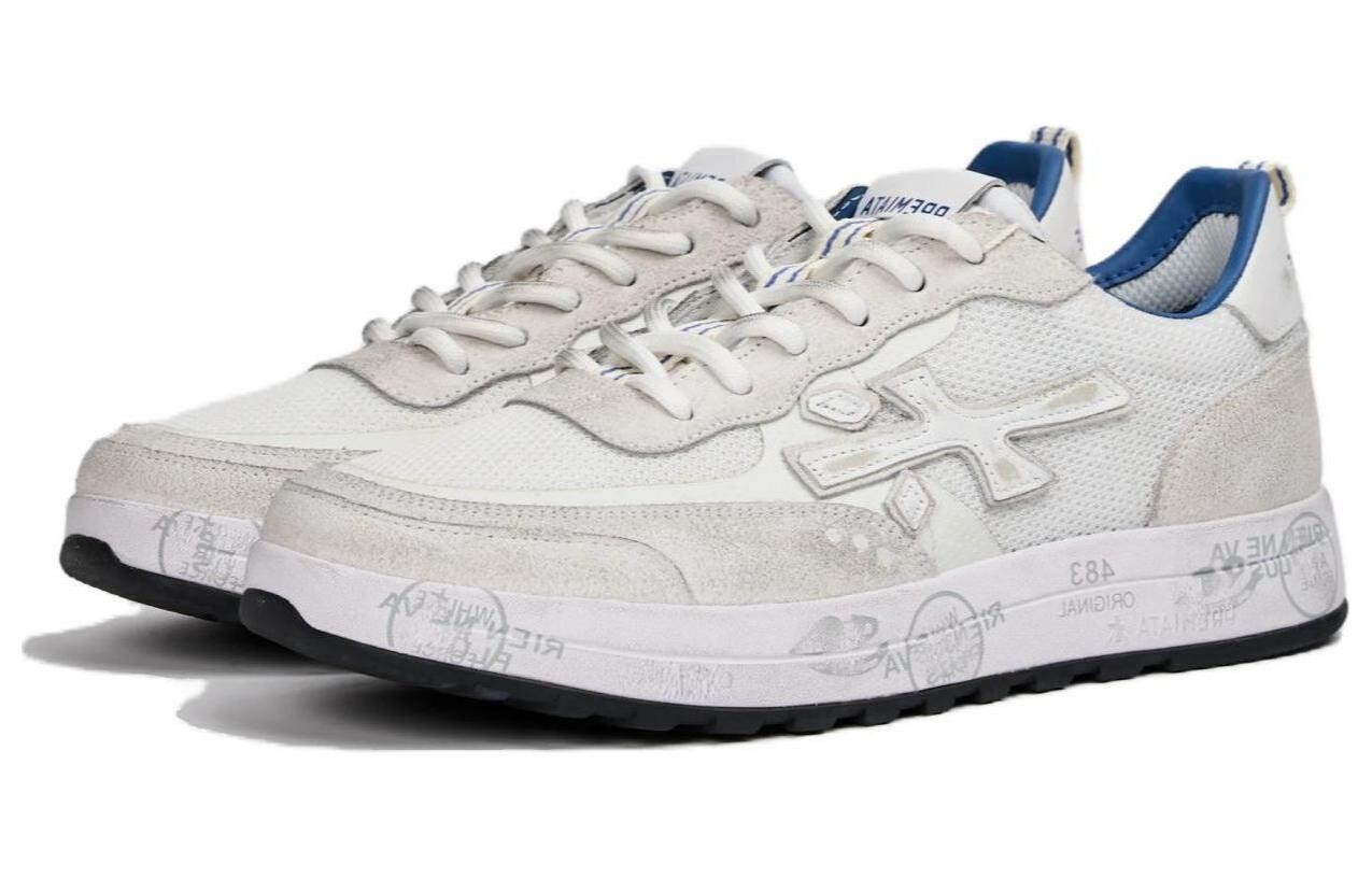 Кроссовки Premiata Skateboarding Shoes Men Low-top Gray/White, серый/белый — фото 3
