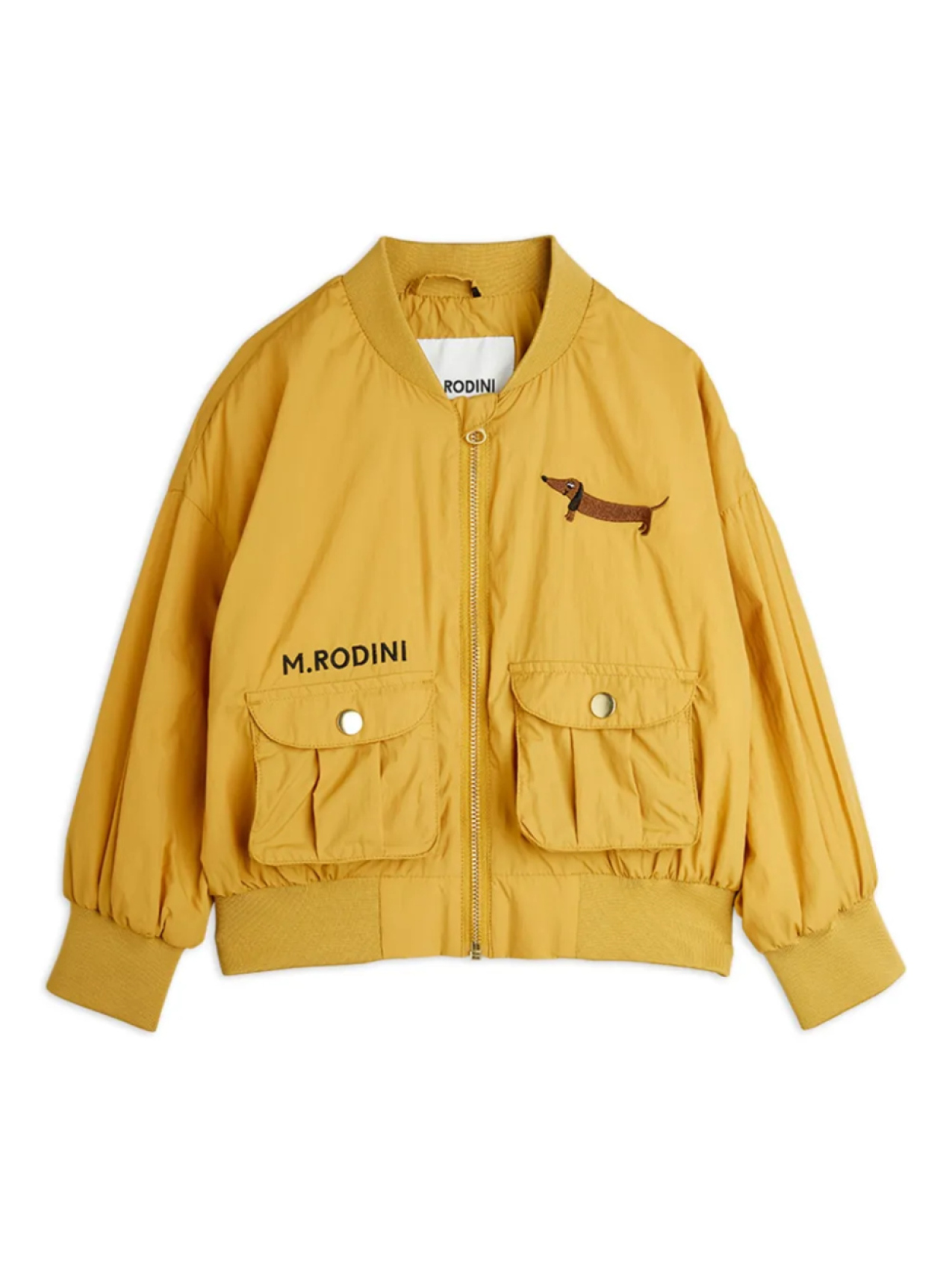 

Куртка Mini Rodini с аппликацией в виде собаки, желтый