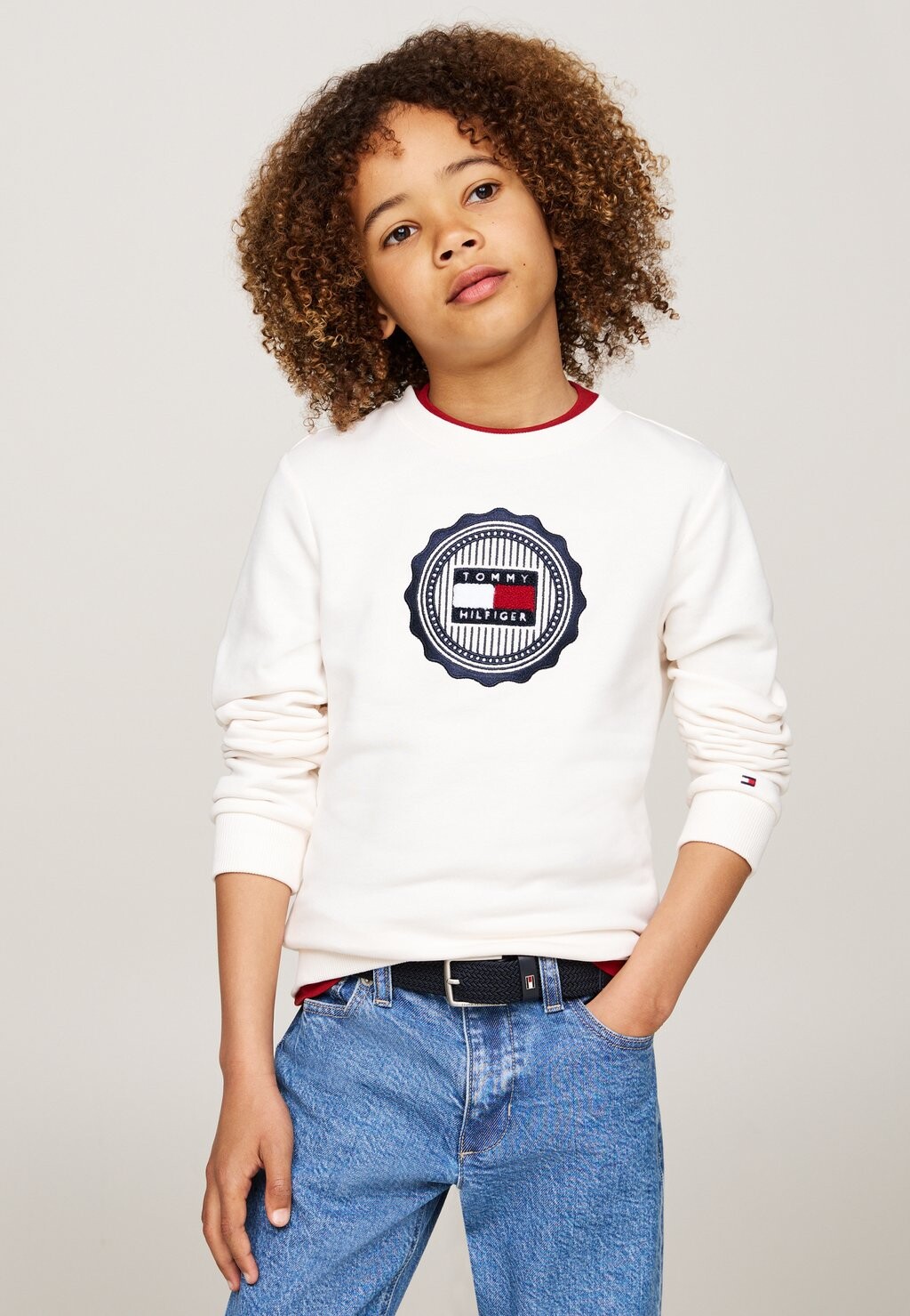 

Толстовка с капюшоном STAMP EMBROIDERY Tommy Hilfiger, белый