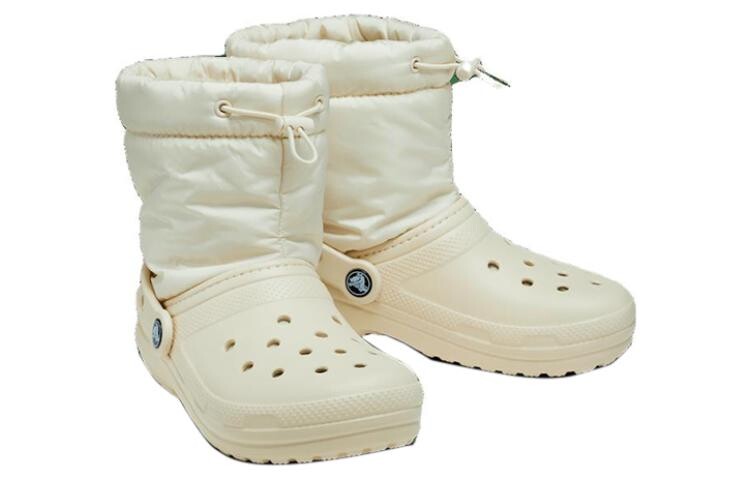 Классические ботильоны на подкладке Crocs унисекс, Milky White — фото 3