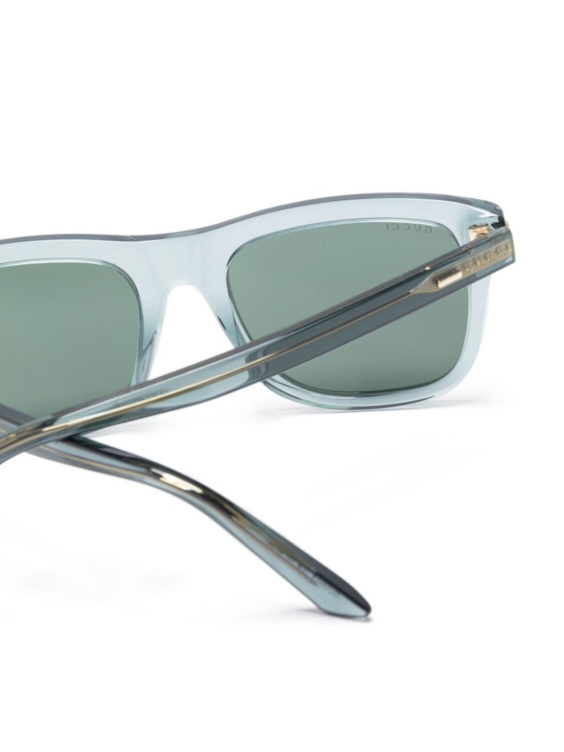 Солнцезащитные очки в квадратной оправе с логотипом Gucci Eyewear, зеленый — фото 3