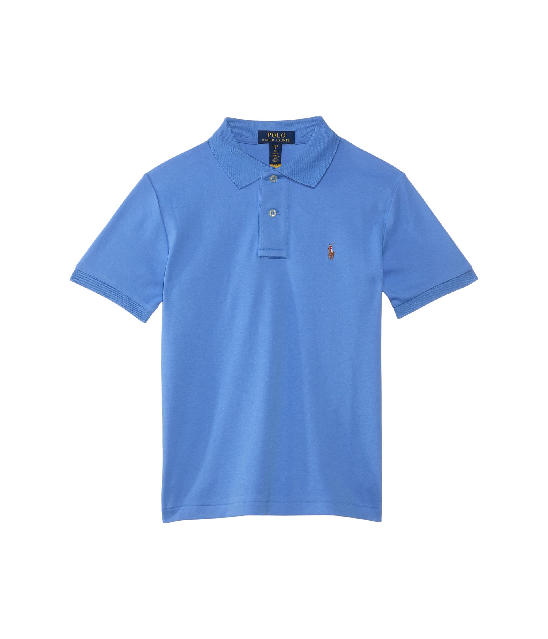 

Поло Polo Ralph Lauren Kids Soft Cotton Polo Shirt, цвет Harbor Island Blue