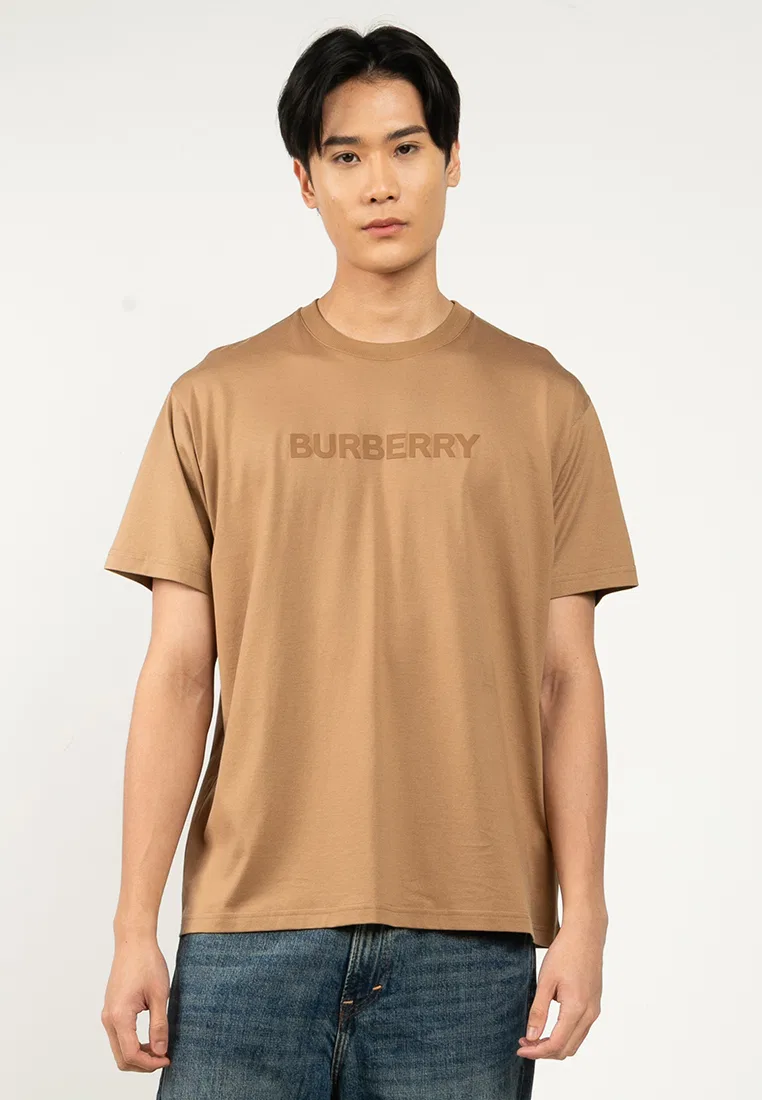 Футболка Harriston Burberry с логотипом, короткий рукав, коричневый