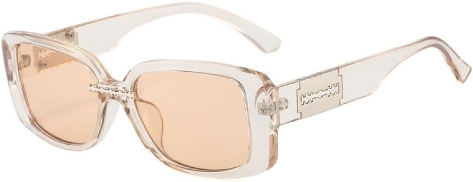 

Солнцезащитные очки LVTFCO Fashion Rectangle для мужчин и женщин, цветные, в винтажном стиле, с декоративными линзами из поликарбоната, оправа, защита от УФ-излучения UV400, C4