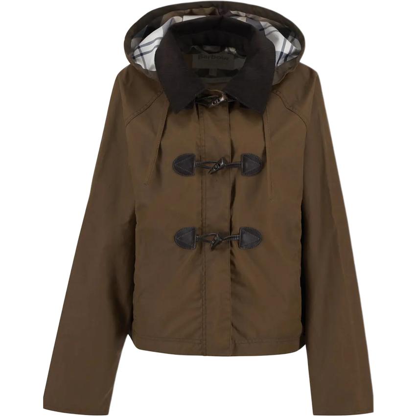 

Куртка с воротником из вельвета BARBOUR, коричневый