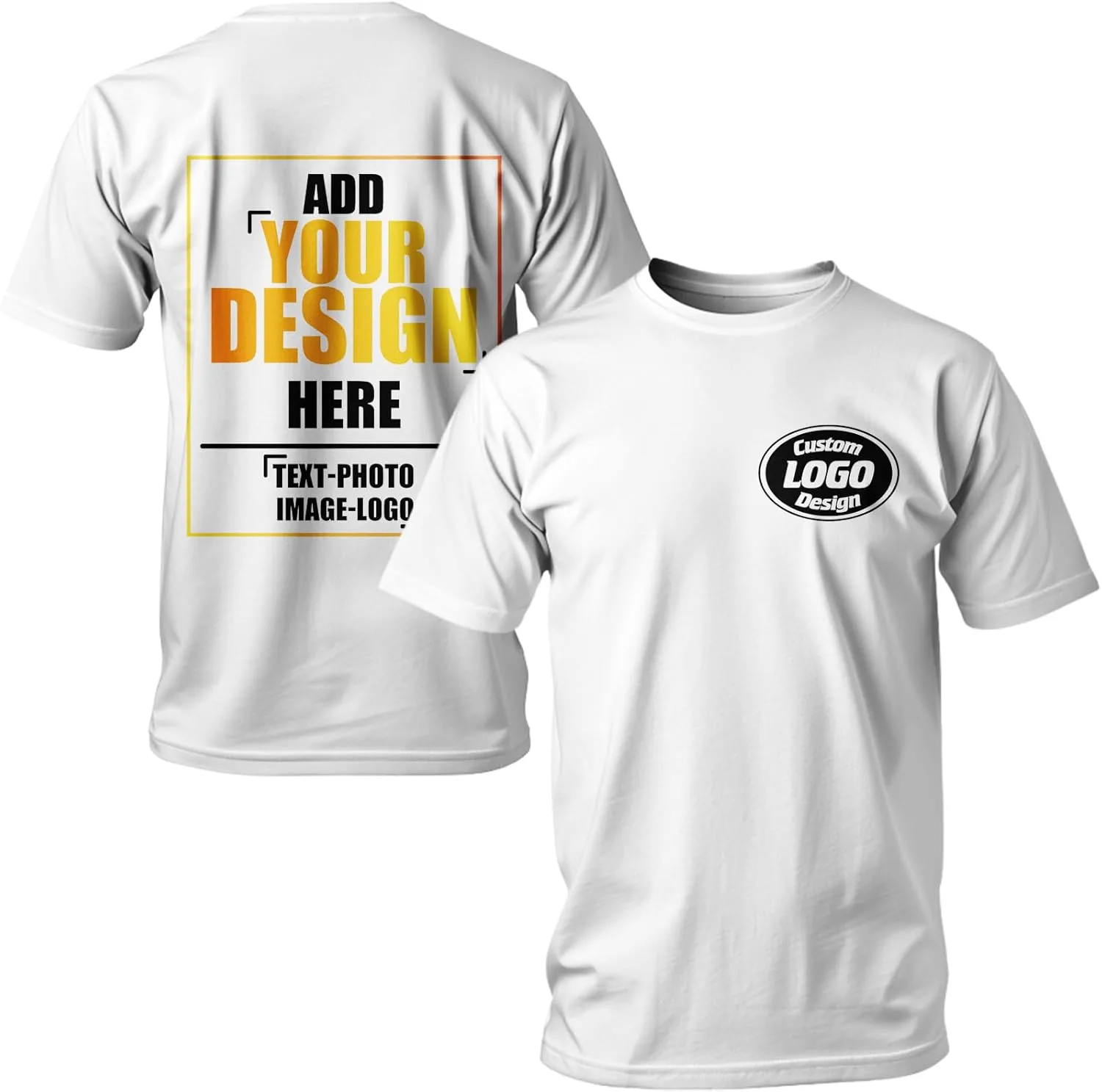 

Футболка с индивидуальным дизайном, Cotton, для мужчин и женщин