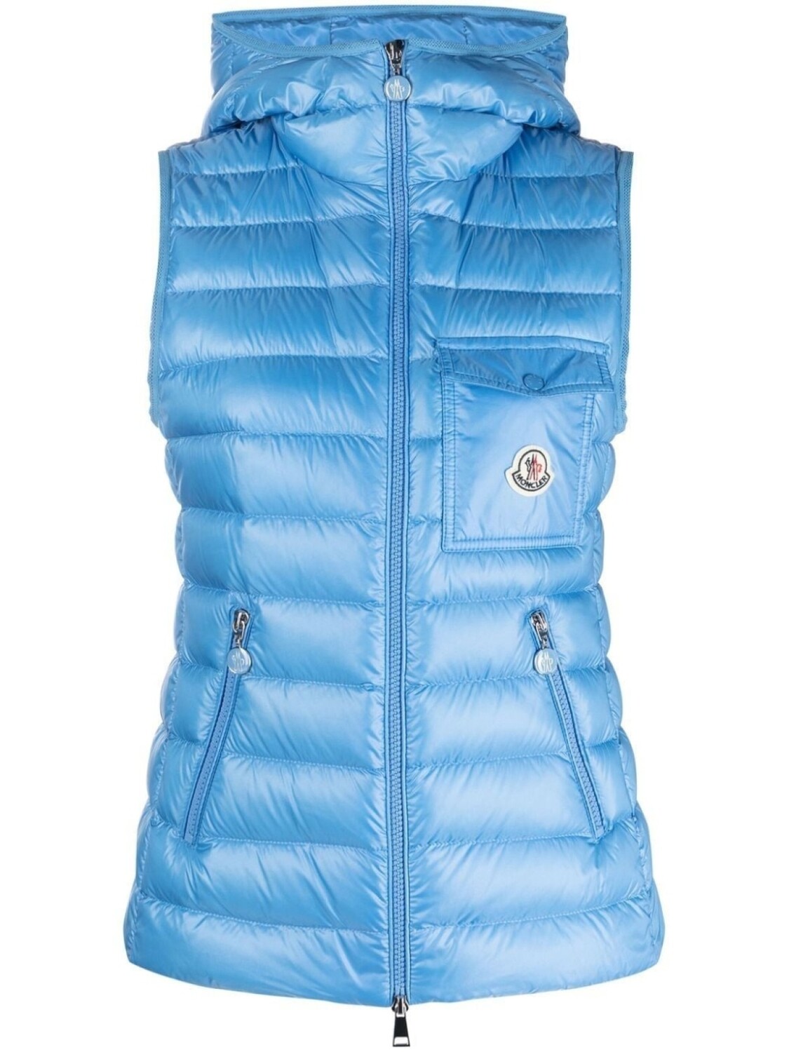 

Moncler стеганый жилет Glygos с капюшоном, синий