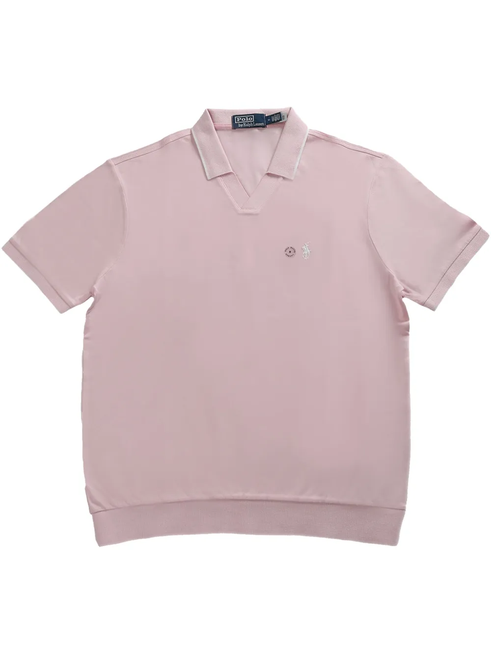 

ЖАКАРДОВЫЙ ПИКЕ-SSJOHNNYM1-РУБАШКА-ПОЛО С КОРОТКИМ РУКАВОМ POLO RALPH LAUREN, розовый