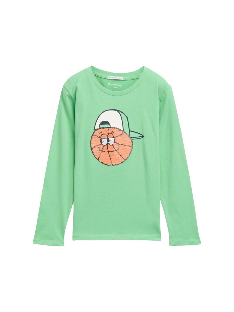 

Лонгслив TOM TAILOR Shirt, зеленый