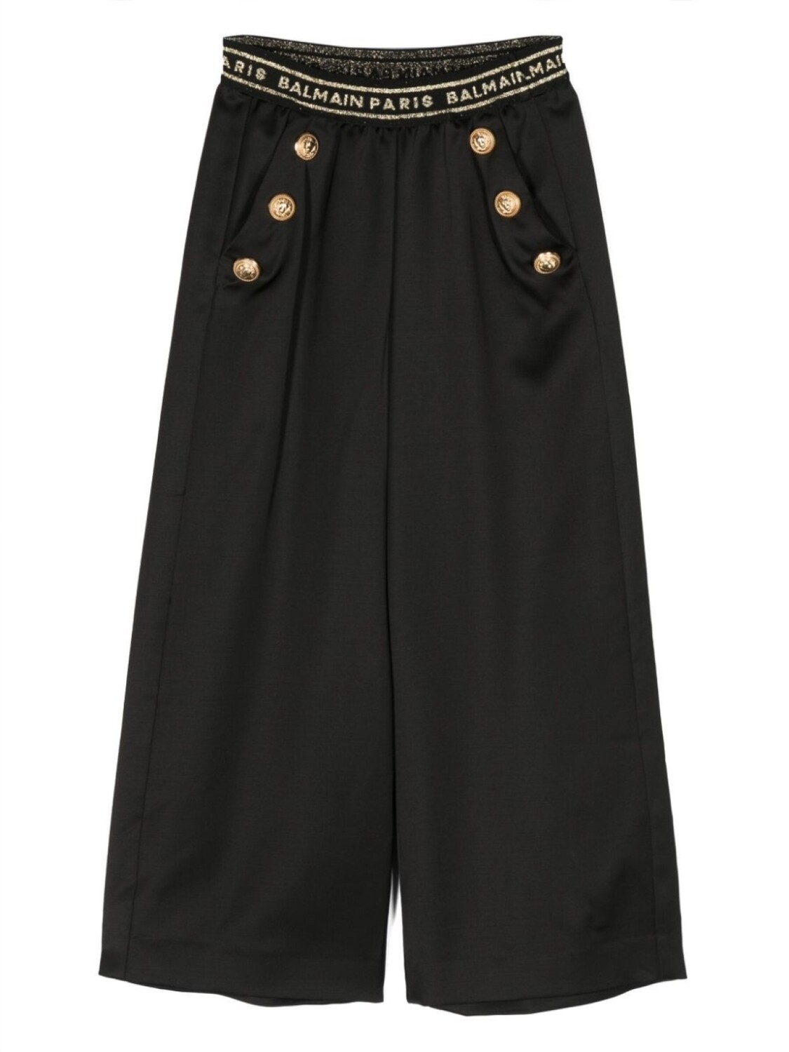 

Balmain Kids широкие брюки с логотипом, черный