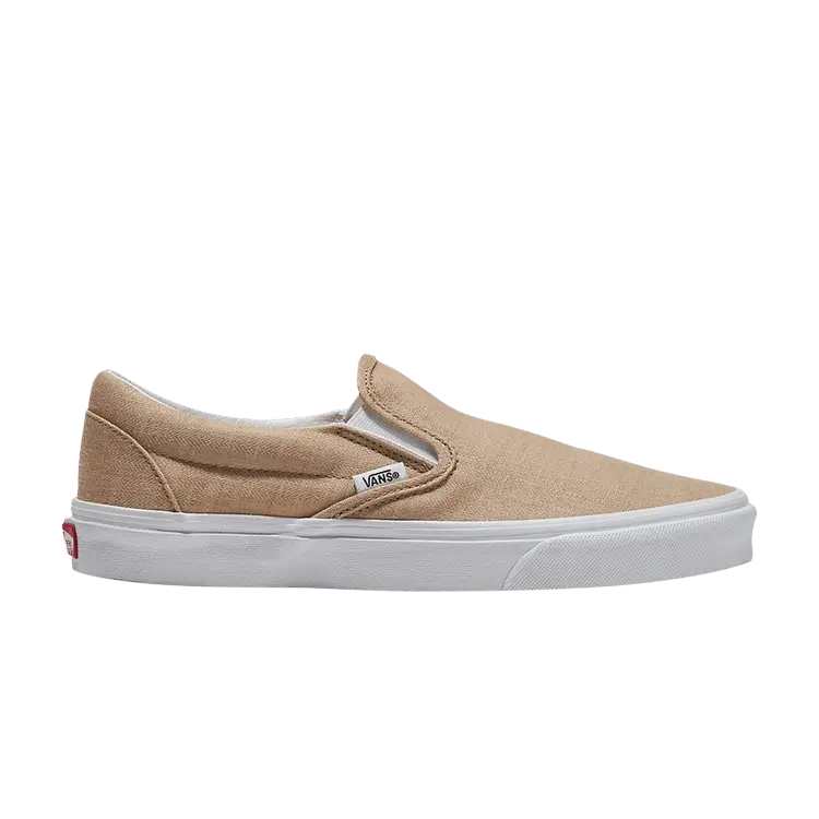 

Шлепанцы Vans Classic Slip-On Summer Linen Incense, желто-коричневый