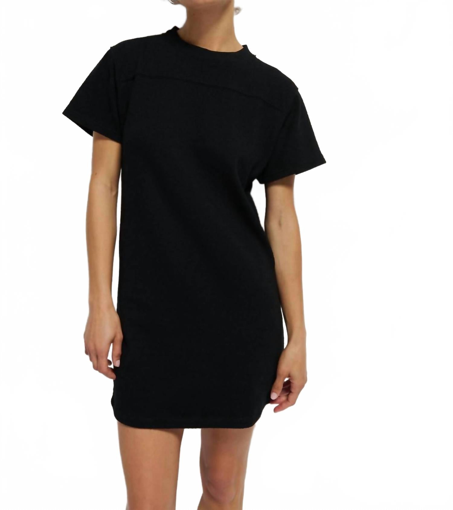 

Футболка-платье Finn с круглым вырезом в черном цвете Nation LTD