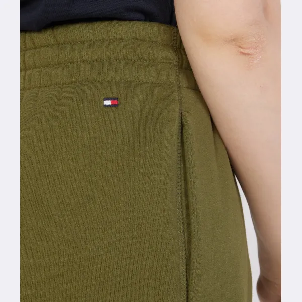 Спортивные брюки свободного кроя из университетского флока Tommy Hilfiger, зеленый — фото 4