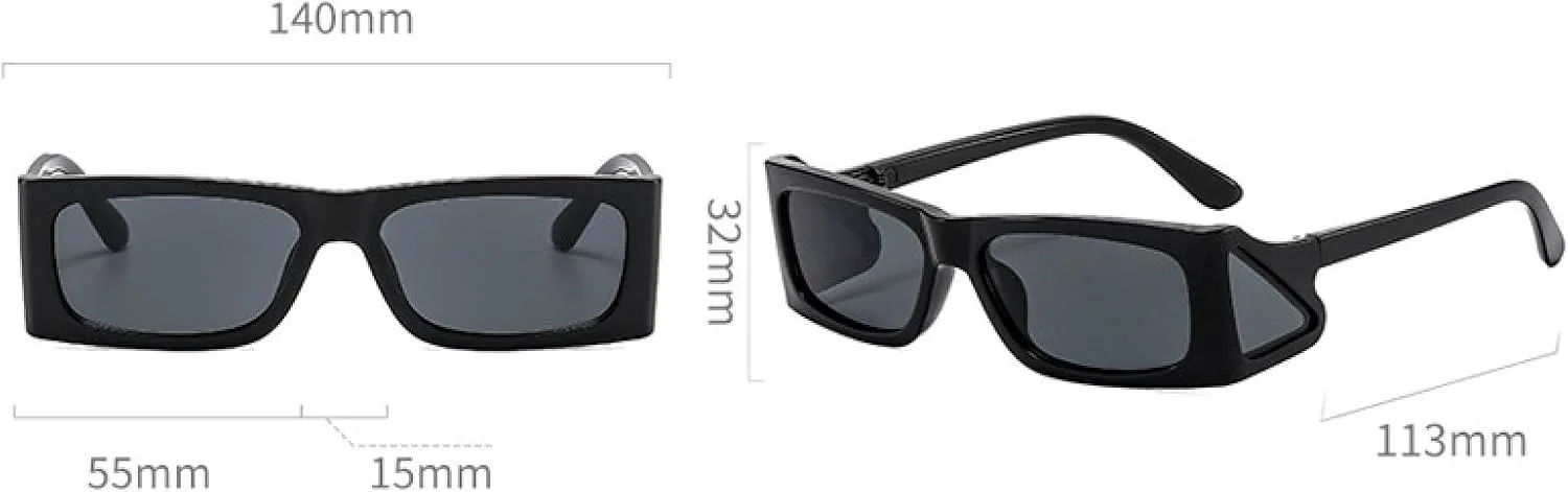 

Винтажные солнцезащитные очки в стиле ретро, ​​разноцветные, панк, для женщин и мужчин, для активного отдыха, защита от УФ-излучения UV400 VVTWSSW, White-black