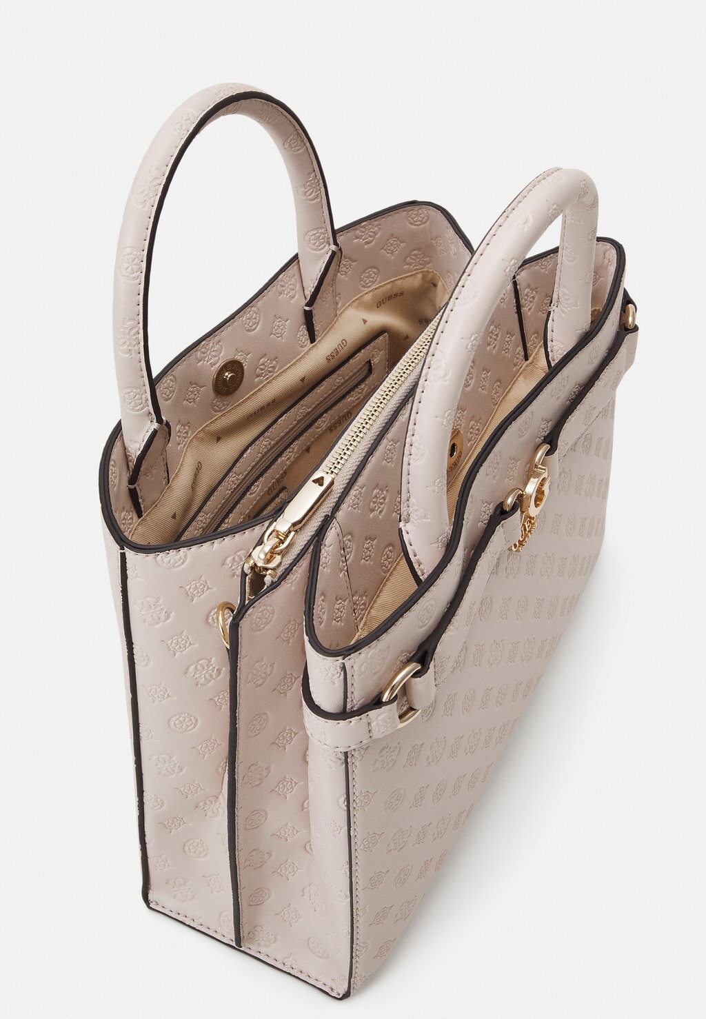 

Сумочка Arlena Logo Girlfriend Satchel Guess, коричневато-серый