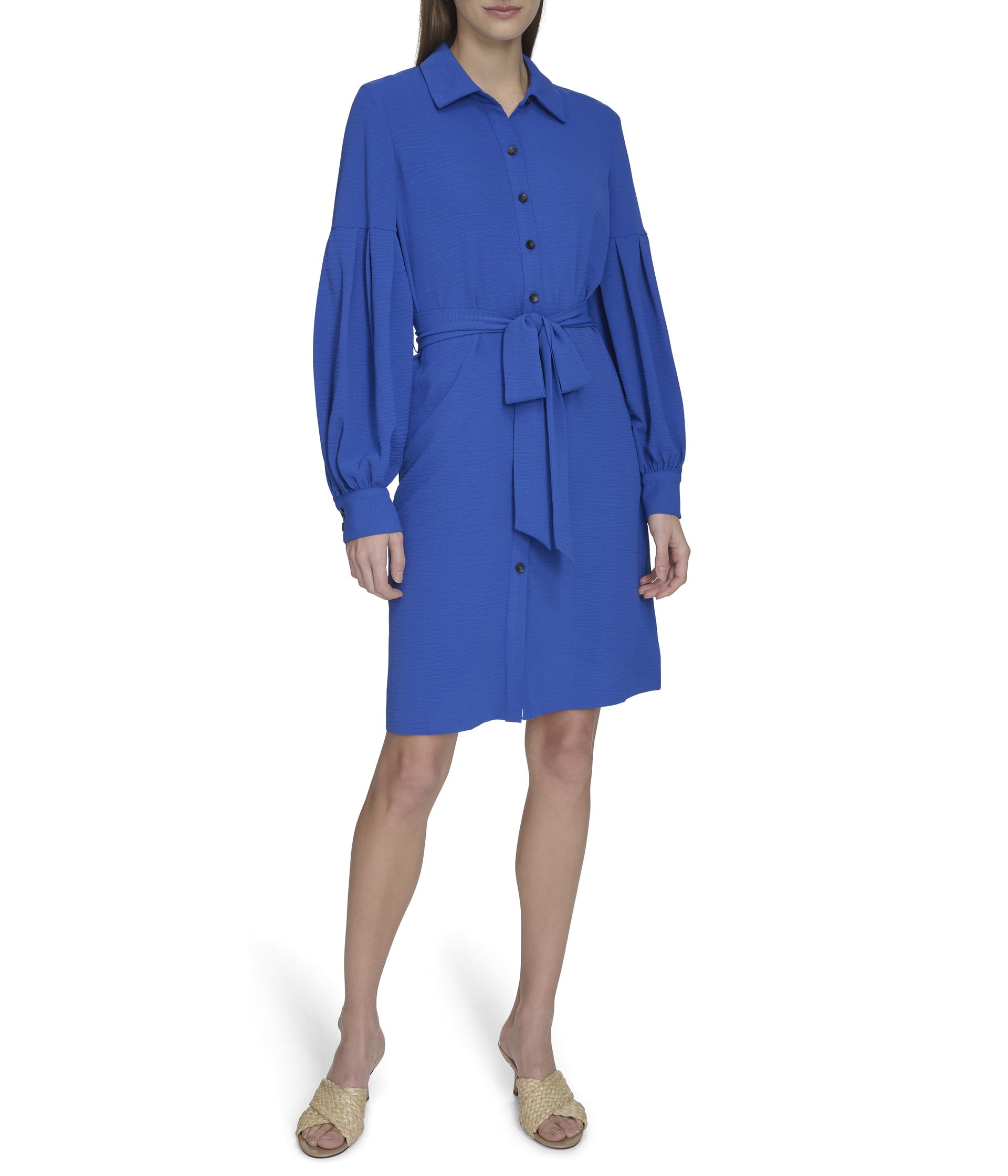 

Платье Calvin Klein Aerowash Self Tie A-Line, цвет Capri