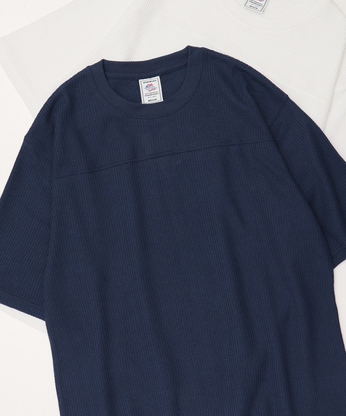 

Футболка с вафельным рисунком и рукавом 5/4 для футбола JEMORGAN, темно-синий