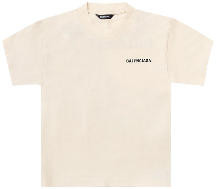 

Футболка Balenciaga Kids Short-Sleeve T-Shirt 'Beige', желто-коричневый