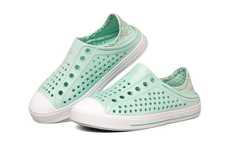 Skechers Kids Детские сандалии для подростков, нескользящие, износостойкие, дышащие, зеленые — фото 3