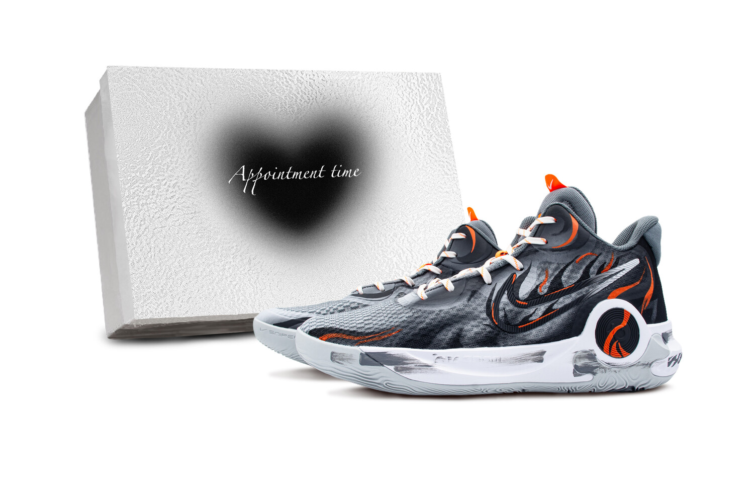 

Баскетбольные кроссовки Trey 5 Basketball Shoes Unisex Mid-Top Black/Orange/Gray Nike