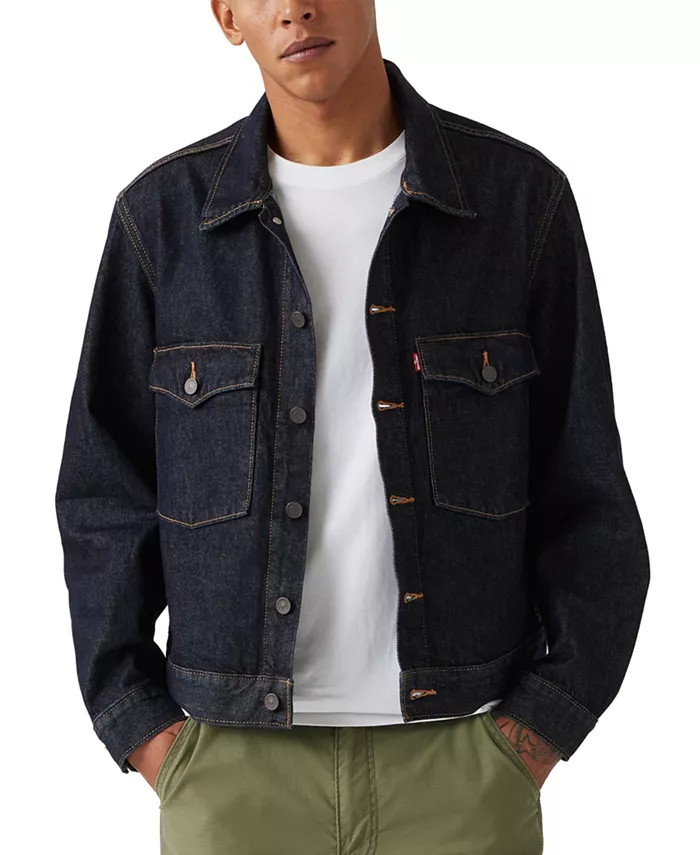 

Мужская джинсовая куртка-косуха Embarcadero Station Relaxed-Fit Levi's, синий