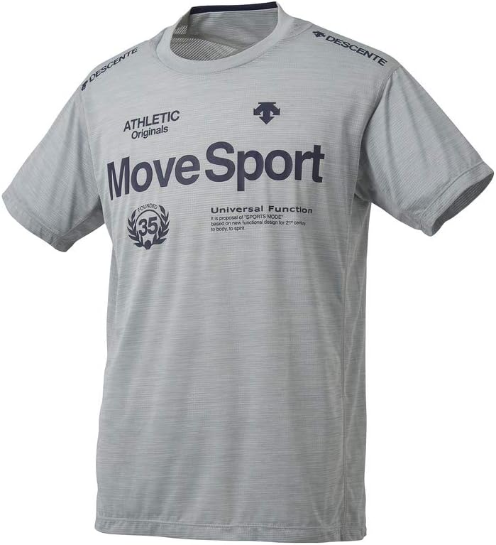 

Мужская футболка MOVESPORT DMMPJA61 Breathe Plus, короткий рукав, эластичная, впитывающая пот, быстросохнущая, дышащая, круглый вырез, мужской дизайн Move Sport