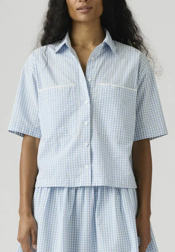Блуза Levi'S Novelty harlie button down, цвет антрацитовый ночной