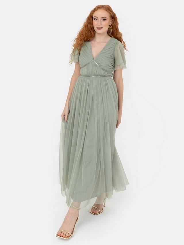 

Платье мидакси с ленточной деталью Anaya With Love, цвет Frosty Green