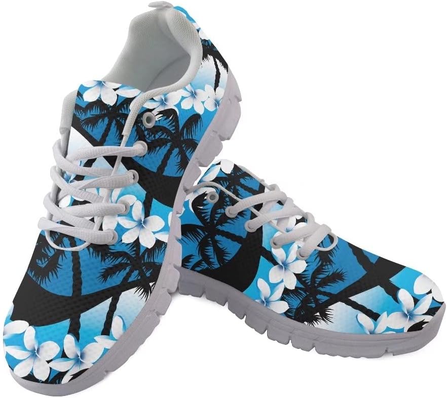 

Мужские кроссовки GIFTPUZZ с шнуровкой, спортивные, сетчатые, дышащие, повседневные, Hawaiian Iron Tree