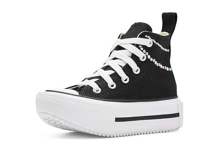 Кеды Converse Kids Chuck Taylor All Star Lift Platform Polka Dots, Black/Lt Shocking Orchid/White