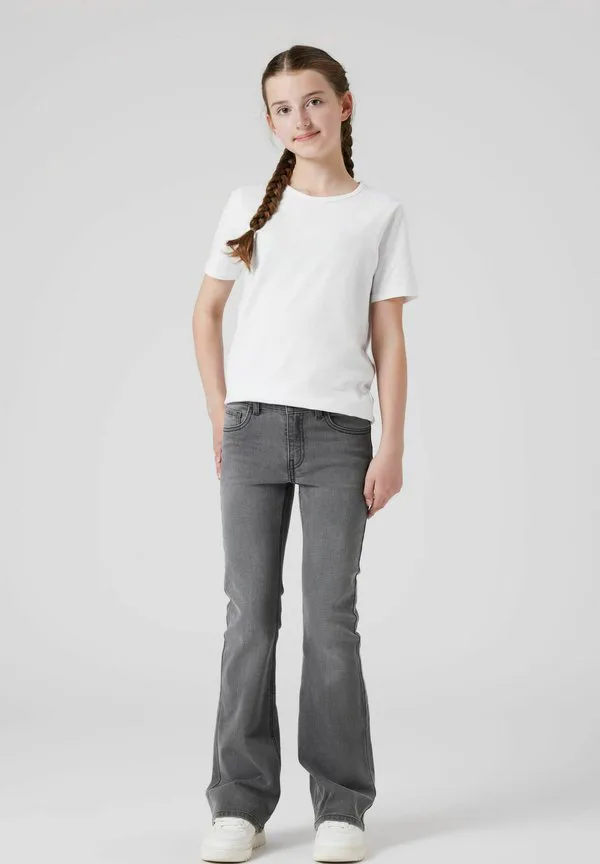 Джинсы-Клеш Two Soon, Medium Grey Denim