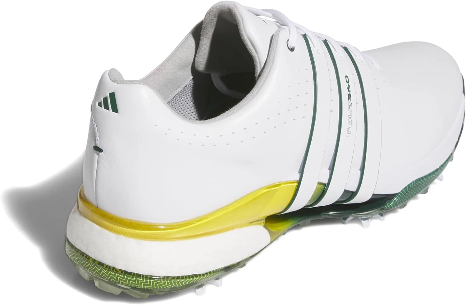 Мужские гольф-туфли Adidas Tour360 24, белый/зеленый/желтый — фото 2