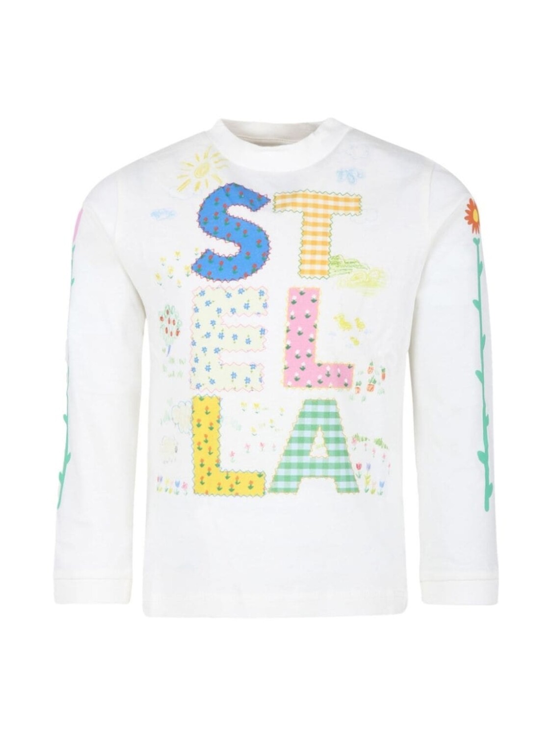 

Stella McCartney Kids толстовка с логотипом, белый