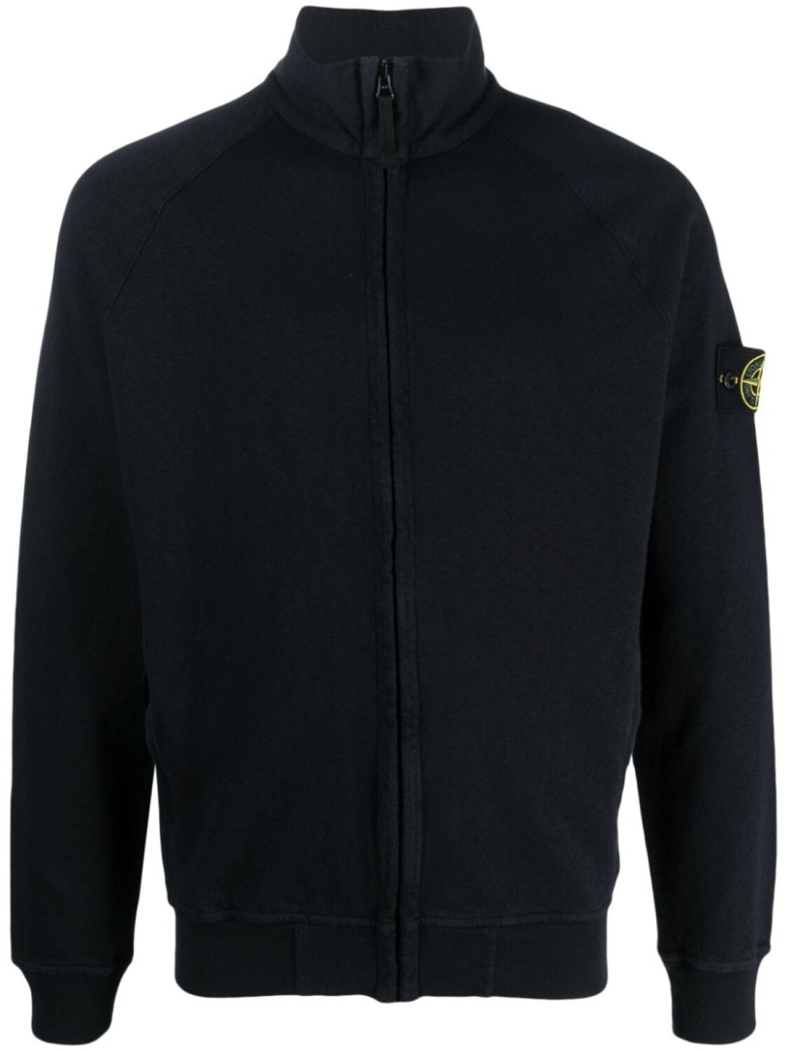 

Stone Island толстовка на молнии с нашивкой Compass, синий