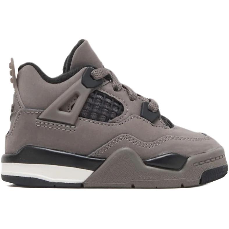 Jordan Air 4 Mid top детские туфли Gray Black Infant And Toddler — фото 3