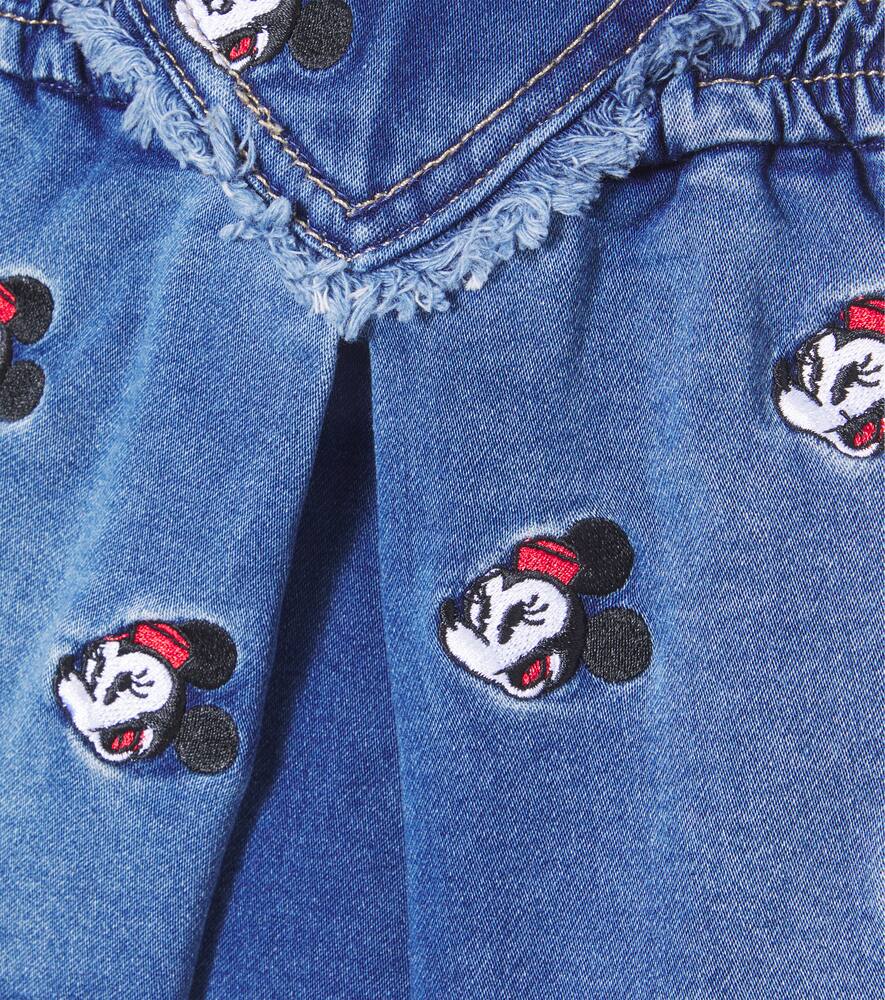 Джинсовая юбка Disney Baby с вышивкой Monnalisa, Blu Stone Denim — фото 3