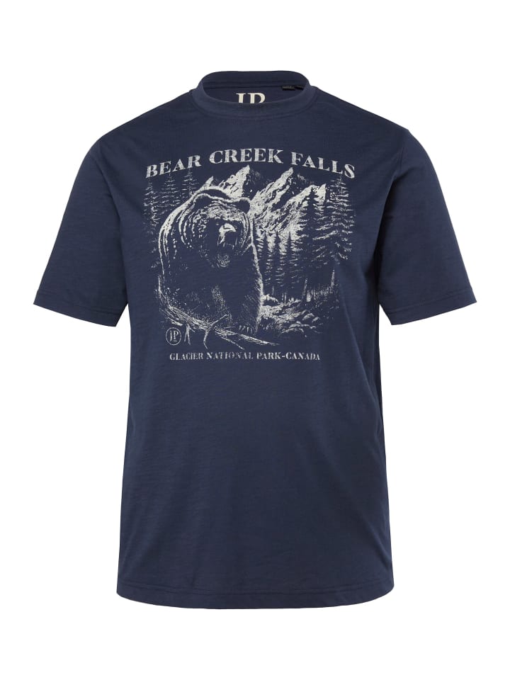 

Футболка с короткими рукавами темно-синего цвета JP1880, Синий, Футболка с короткими рукавами темно-синего цвета JP1880