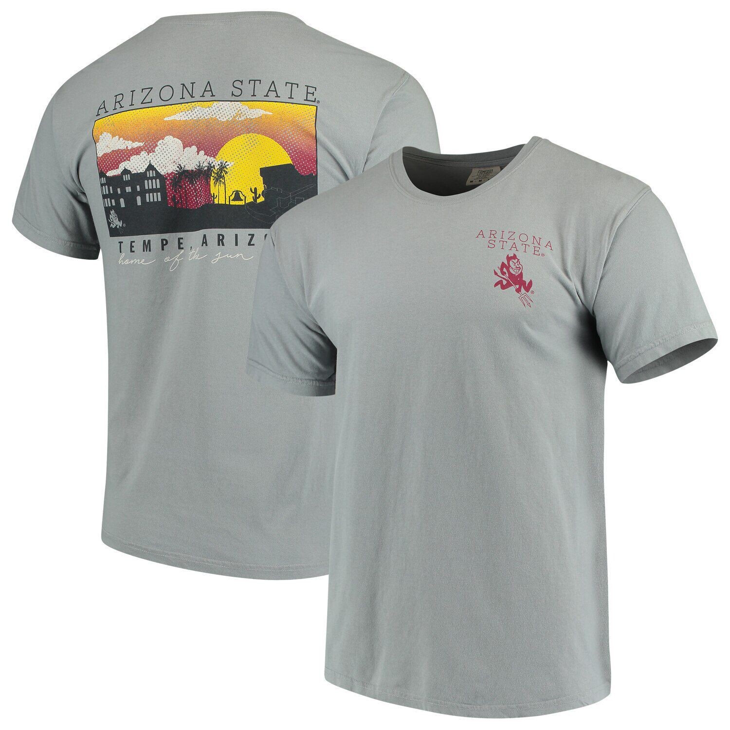 

Мужская серая футболка Arizona State Sun Devils Team Comfort Colors Campus Scenery, Серый, Мужская серая футболка Arizona State Sun Devils Team Comfort Colors Campus Scenery