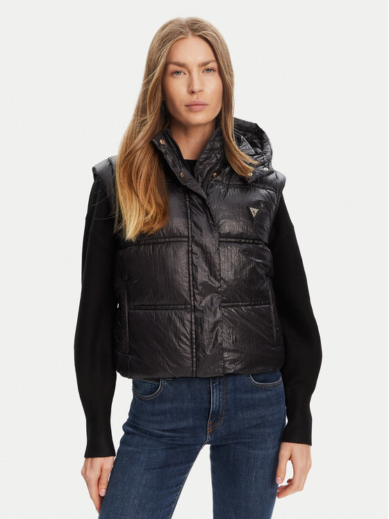 

Утепленный жилет regular fit W5YL11 WHDO2 Guess, чёрный