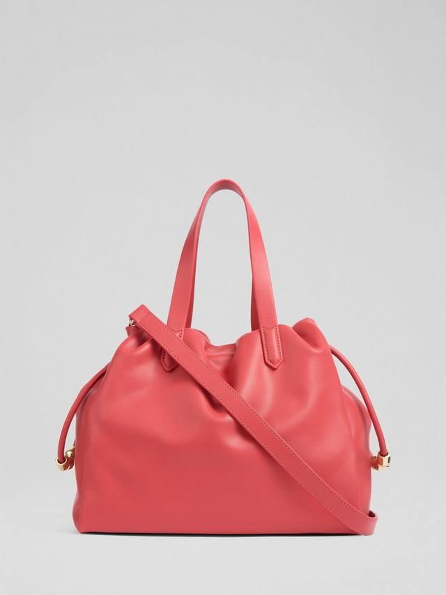 

Сумка-шоппер Selina из кожи с вышивкой и шнурком L.K.Bennett, Amber