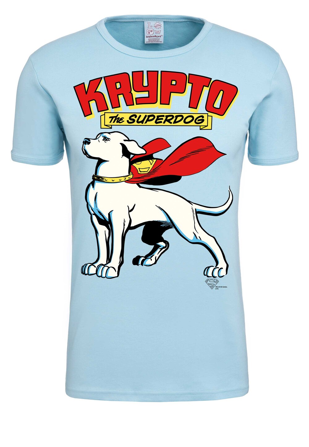 

Рубашка Logoshirt Krypto the Superdog, светло-синий