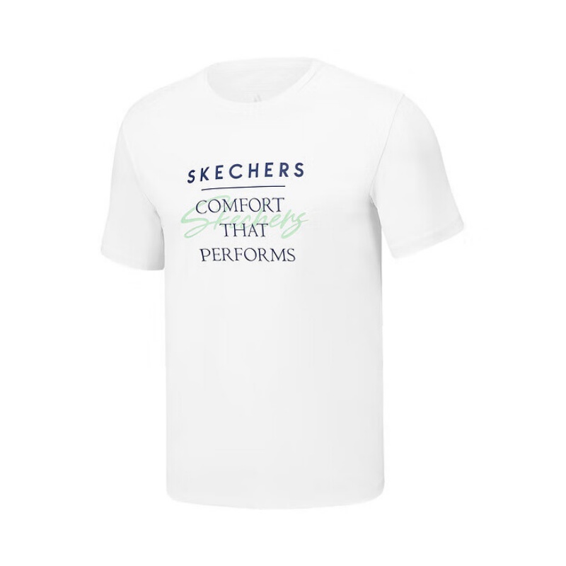 

Skechers Футболка мужская bright white/0019, Белый, Skechers Футболка мужская bright white/0019